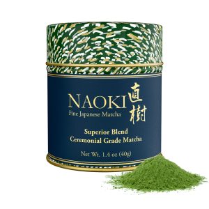 Naoki Matcha Superior Ceremonial Blend Authentic Japanese First Harvest Ceremonial Grade Matcha Green Tea Powder from Uji, Kyoto 40 Gram