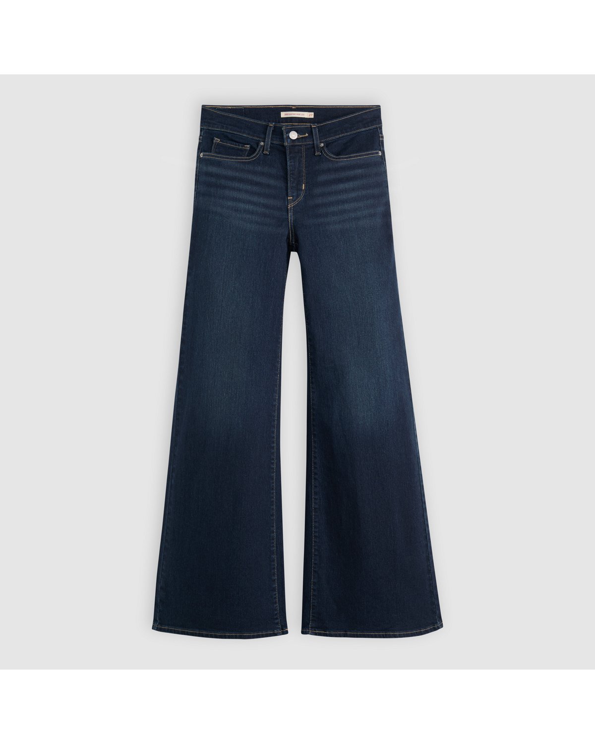 Levi's 318 Shaping Wide Leg Women's Jeans - Chances Are - Dark Wash - Gambar 6