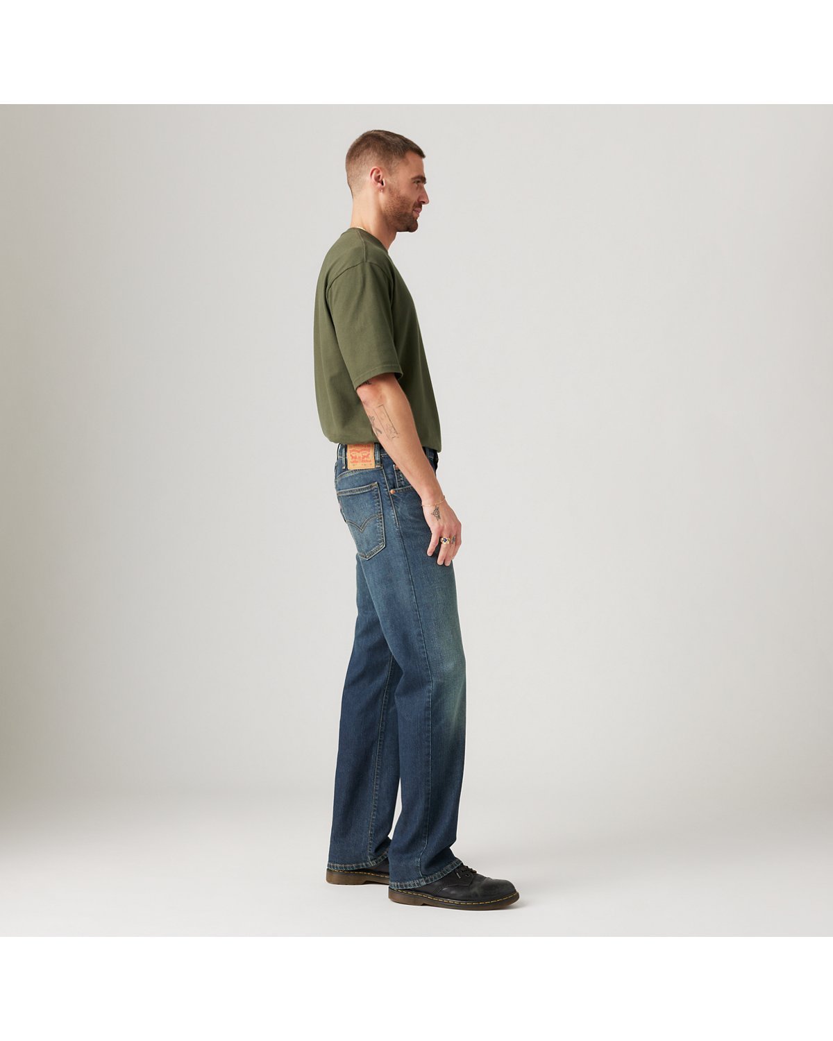 Levi's 517 Bootcut Men's Jeans - Got A Feeling - Dark Wash - Stretch - Gambar 2