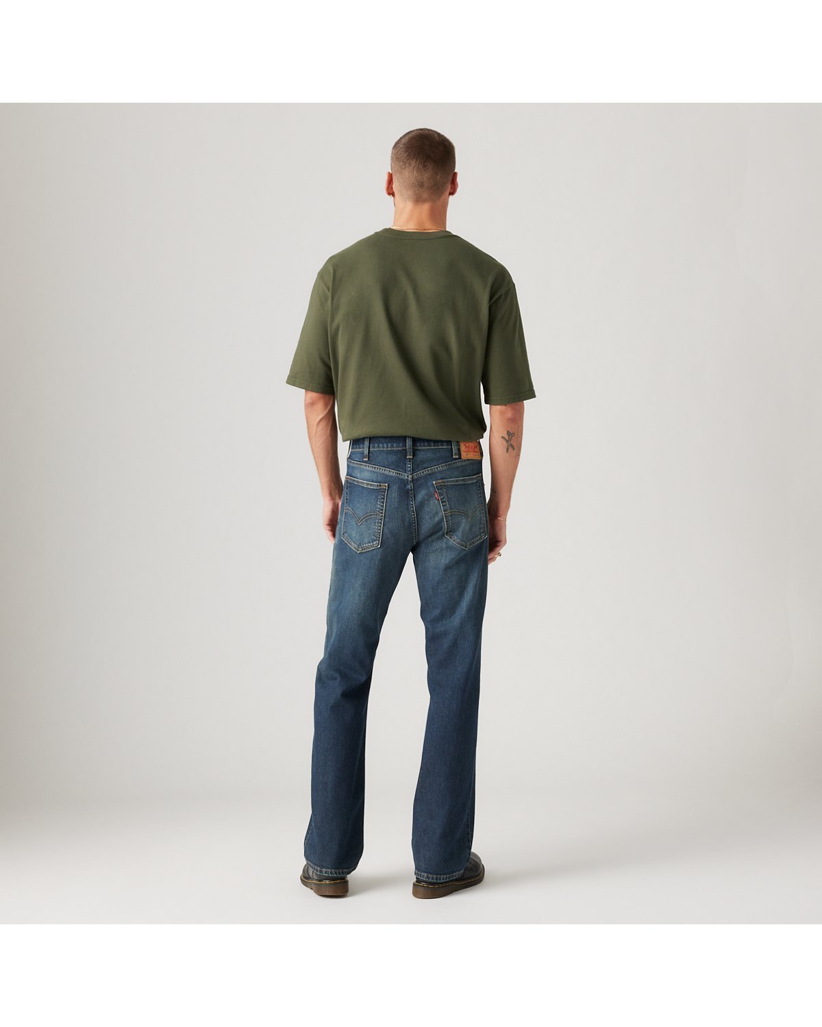 Levi's 517 Bootcut Men's Jeans - Got A Feeling - Dark Wash - Stretch - Gambar 3