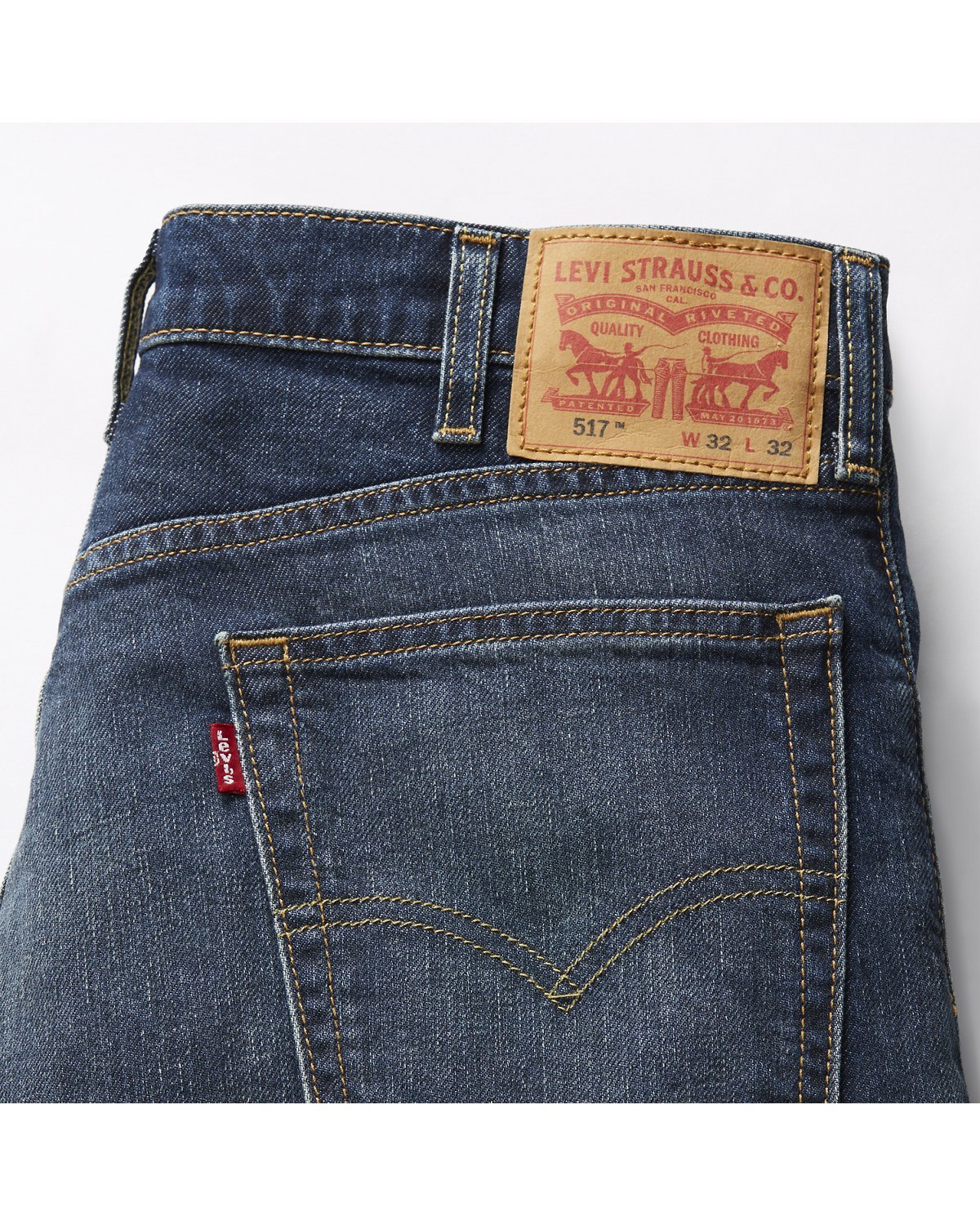 Levi's 517 Bootcut Men's Jeans - Got A Feeling - Dark Wash - Stretch - Gambar 5