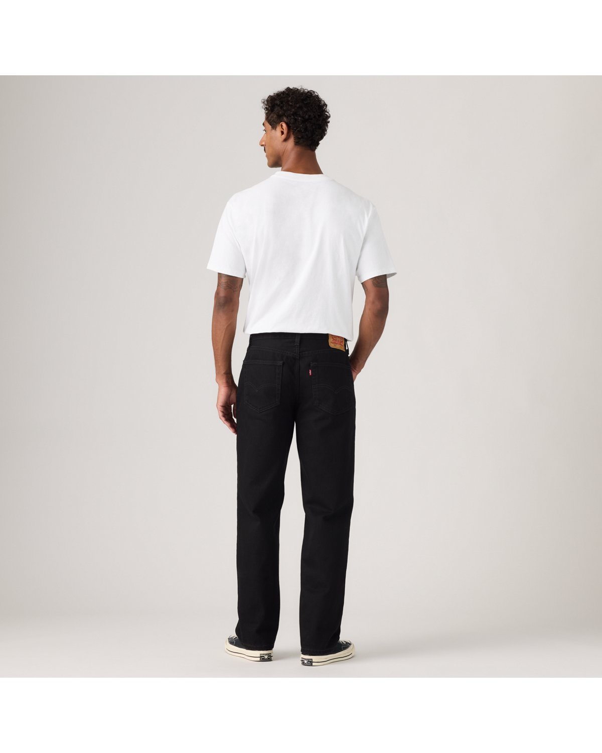 Levi's 550 Relaxed Men's Jeans - Black - Black - Gambar 3