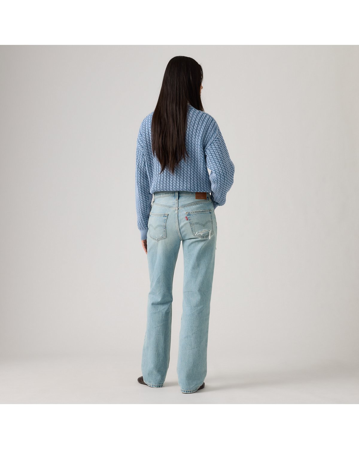 Levi's 501 '90s Women's Jeans - Been There Stf - Light Wash - Gambar 3