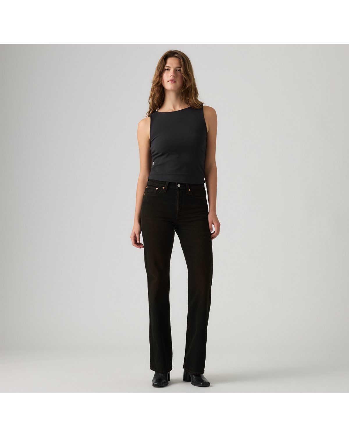 Levi's Wedgie Bootcut Women's Jeans - Steeped Twice - Brown - Gambar 5