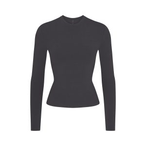 SKIMS Cotton Jersey Long Sleeve T-Shirt