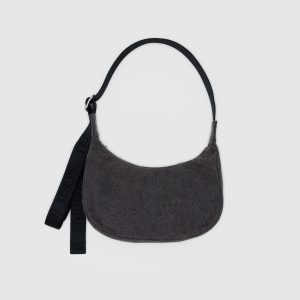 BAGGU Small Denim Crescent Bag